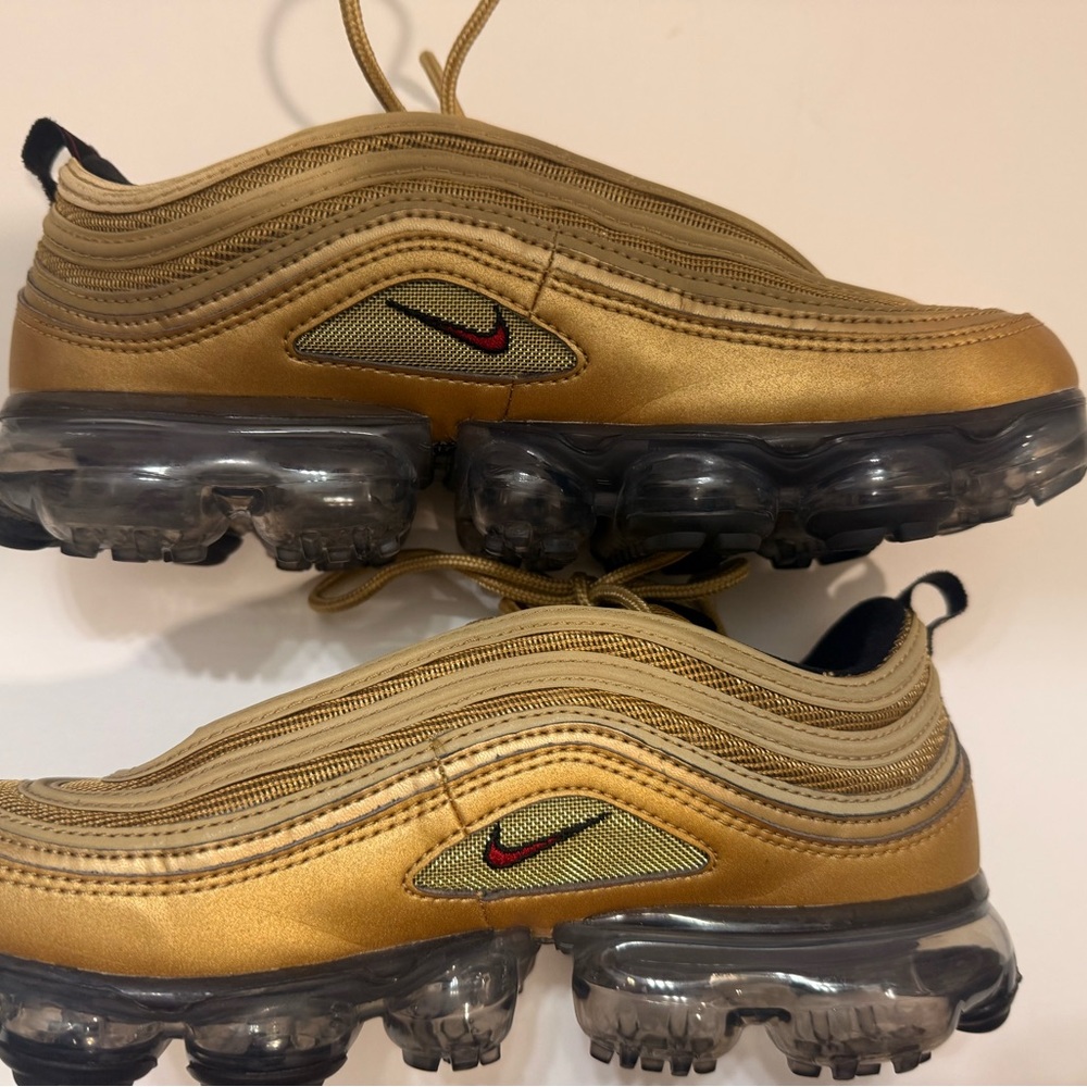 Gold Nike Air Max Sneakers